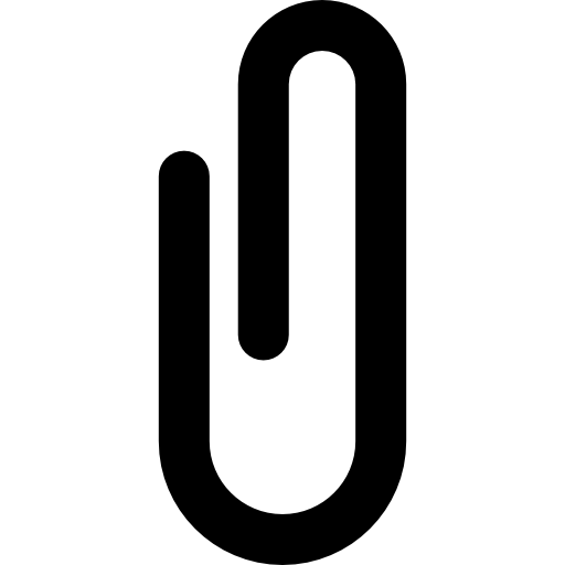 simbolo di attaccamento della graffetta  icona