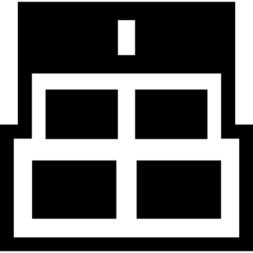 símbolo de interfaz de rectángulos  icono
