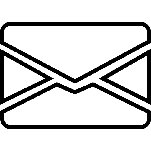 correo electrónico contorno de sobre cerrado  icono