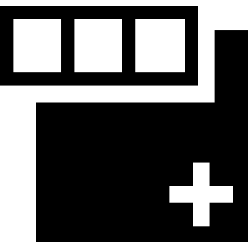quadrato più pulsante aggiungi con contorno di tre quadrati  icona
