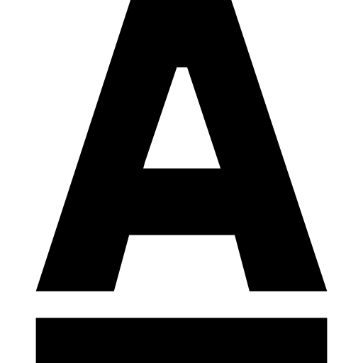 símbolo de interfaz de opción de texto subrayado  icono