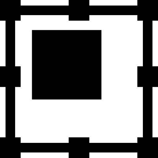 símbolo de la interfaz de cuadrados  icono