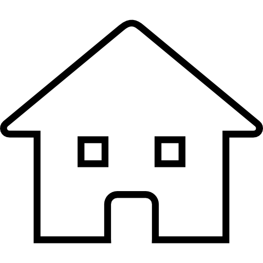 símbolo de contorno de construção residencial  Ícone