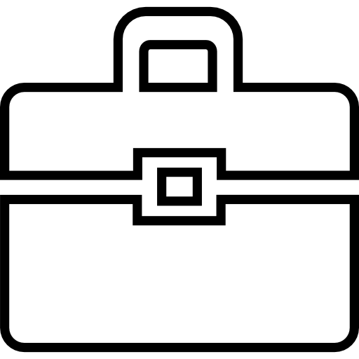 símbolo de esquema de cartera  icono