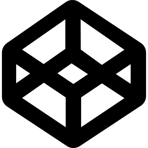 forma delineada 3d  icono