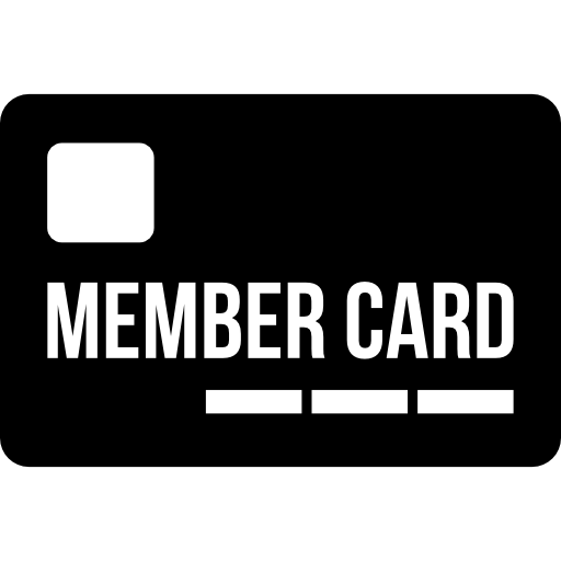 Restaurant membership card tool  icon