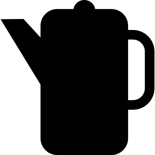 silhouette de pot de thé  Icône
