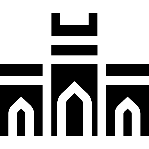 portón Basic Straight Filled icono