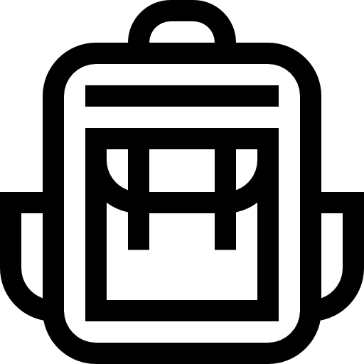 mochila Basic Straight Lineal icono