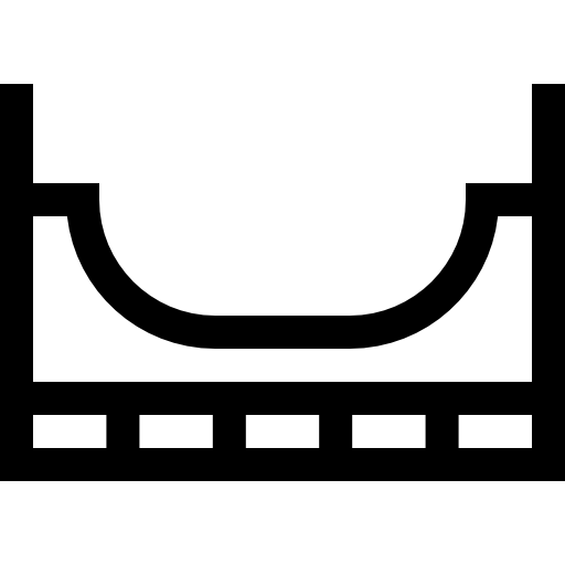 oprit Basic Straight Lineal icoon