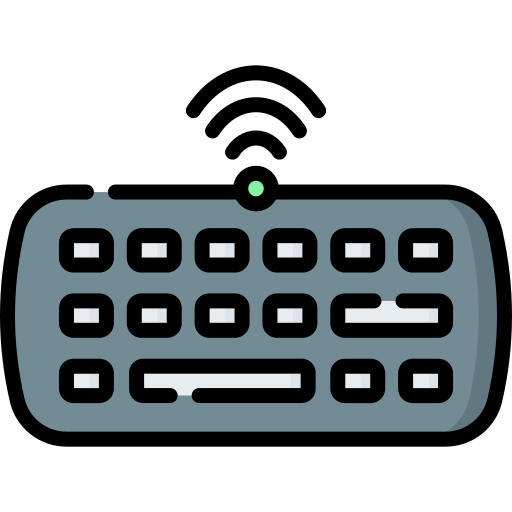 draadloos toetsenbord Special Lineal color icoon