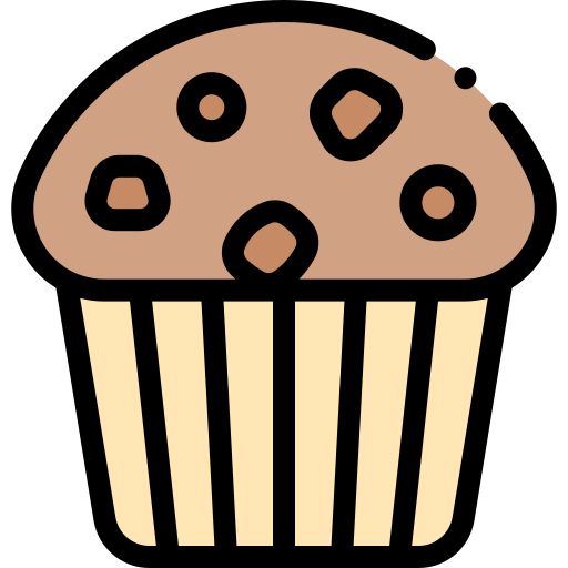 muffin Detailed Rounded Lineal color icon