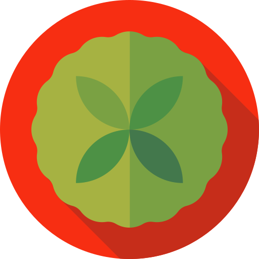 vegetariano Flat Circular Flat icona