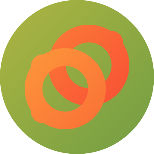オニオンリング Flat Circular Gradient icon