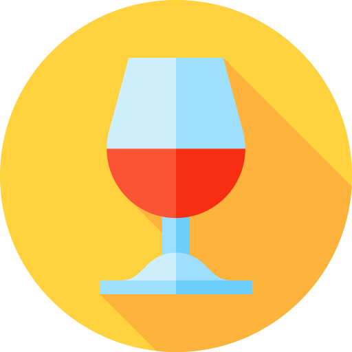 Бокал для вина Flat Circular Flat иконка