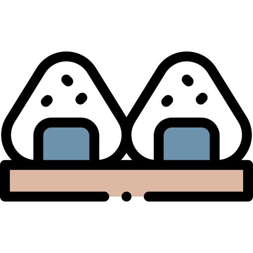 Onigiri Detailed Rounded Lineal color icon
