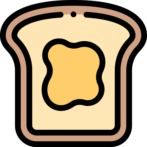 トースト Detailed Rounded Lineal color icon