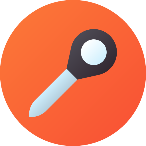 thermometer Flat Circular Gradient icon