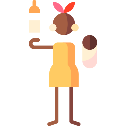 butelka dla dziecka Puppet Characters Flat ikona