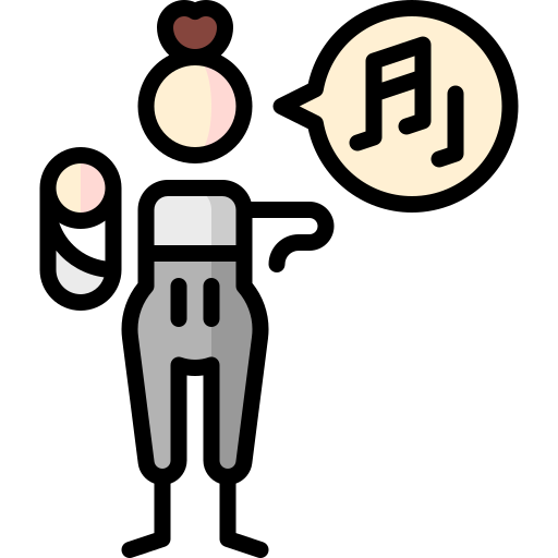 wiegenlied Puppet Characters Lineal Color icon