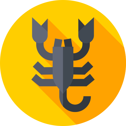 Scorpion Flat Circular Flat icon