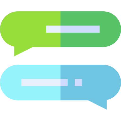 globos de texto Basic Straight Flat icono