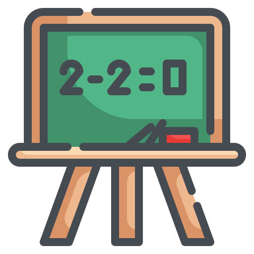 Chalkboard Wanicon Lineal Color icon