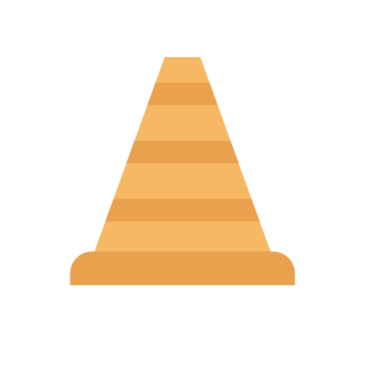 Traffic cone Dinosoft Flat icon