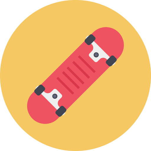 Skate board Dinosoft Circular icon