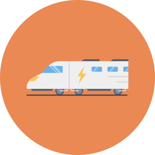 Electric train Dinosoft Circular icon