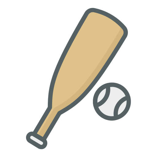 baseball Dinosoft Lineal Color ikona