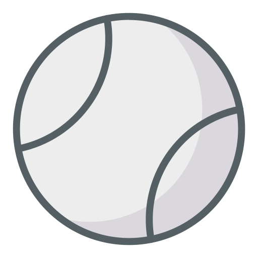 tennis ball Dinosoft Lineal Color icon