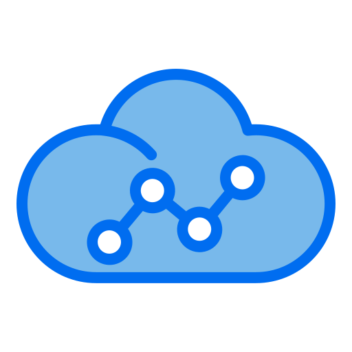 applicazione cloud Generic Blue icona