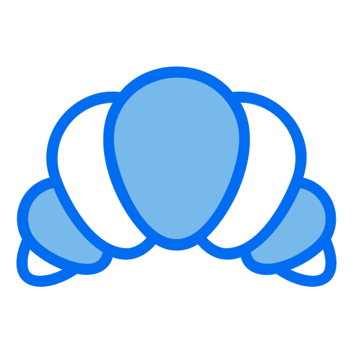 크루아상 Generic Blue icon