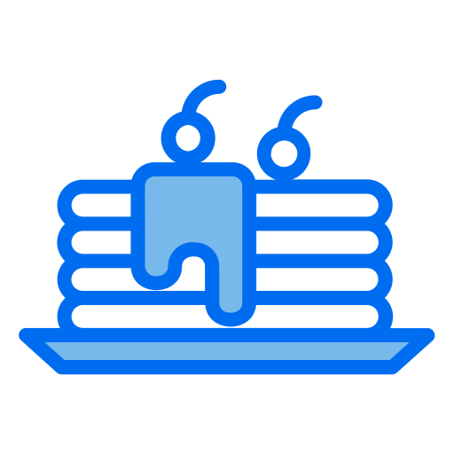 パンケーキ Generic Blue icon