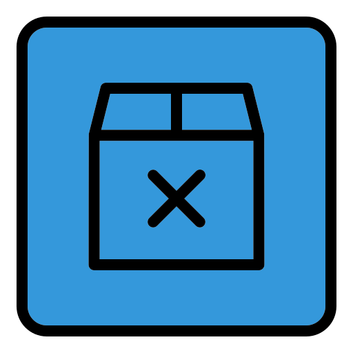 caja del paquete Generic Outline Color icono