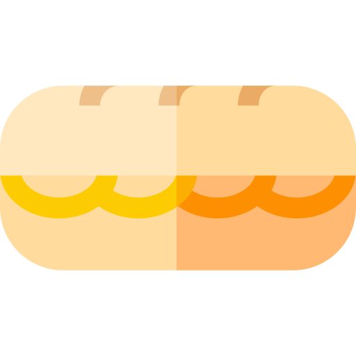 kanapka z kalmarami Basic Straight Flat ikona