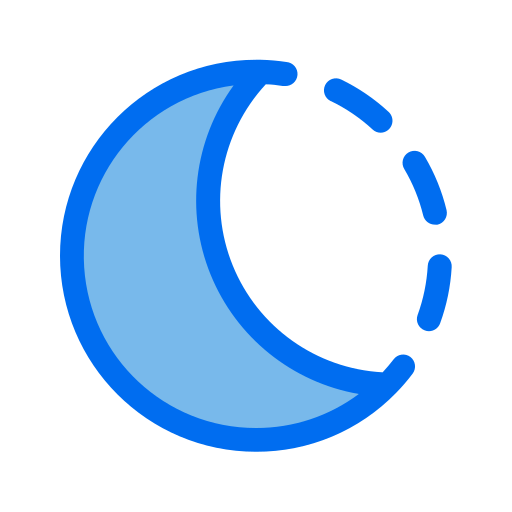 verduistering Generic Blue icoon