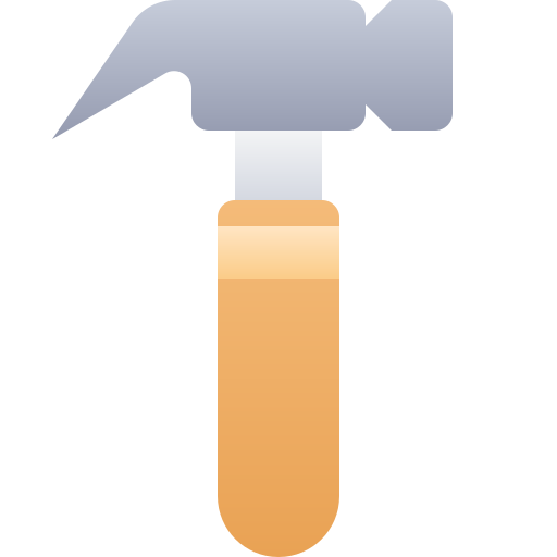 młotek Generic Flat Gradient ikona