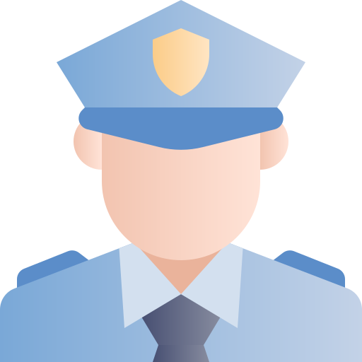 politie Generic Flat Gradient icoon