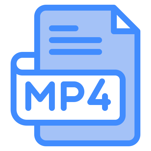 mp4 Generic Blue icona