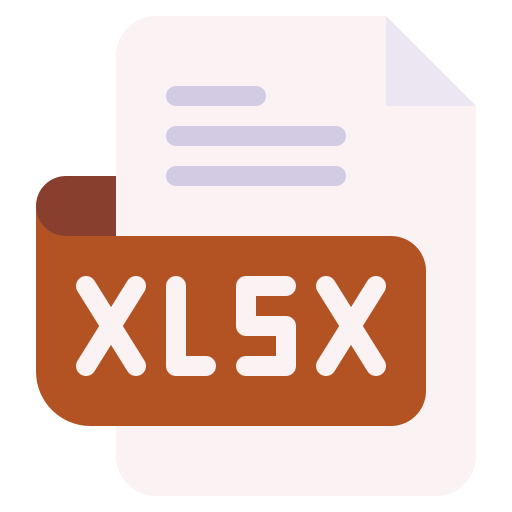 xlsx Generic Flat Ícone