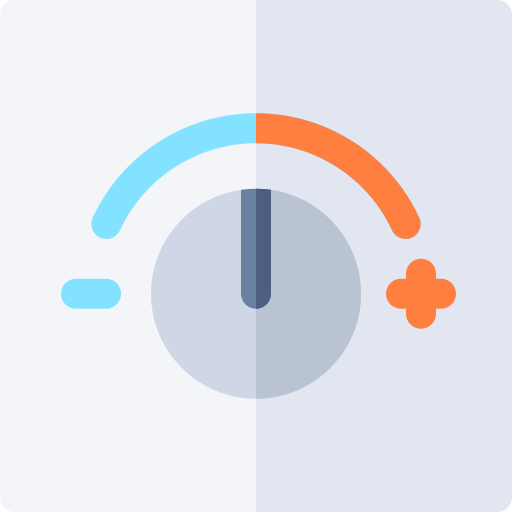 Temperature control Basic Rounded Flat icon