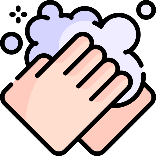 lavarse las manos Kawaii Lineal color icono