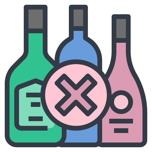 No alcohol Generic Outline Color icon