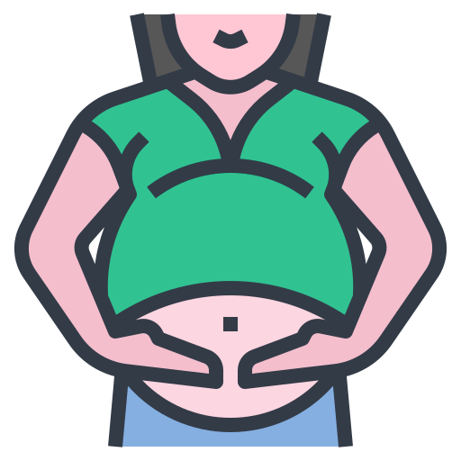 embarazada Generic Outline Color icono