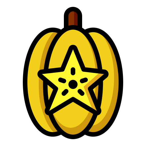 fruta estrella Generic Outline Color icono