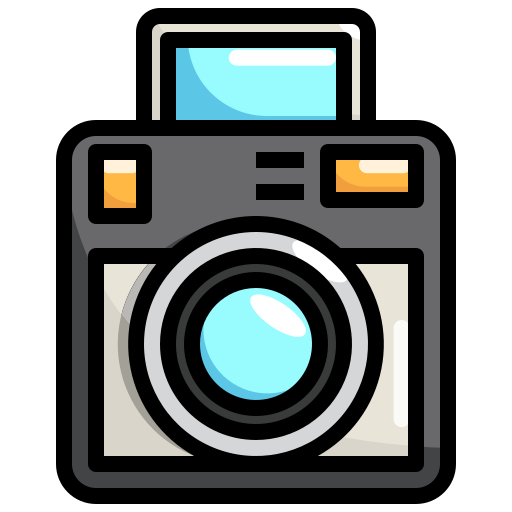 aparat polaroid Generic Outline Color ikona
