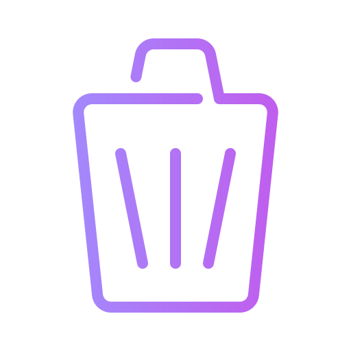 contenedor de basura Generic Gradient icono
