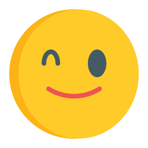 Winking Generic Flat icon